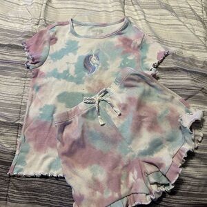 Pastel Tie-Dye Unicorn Kids Set